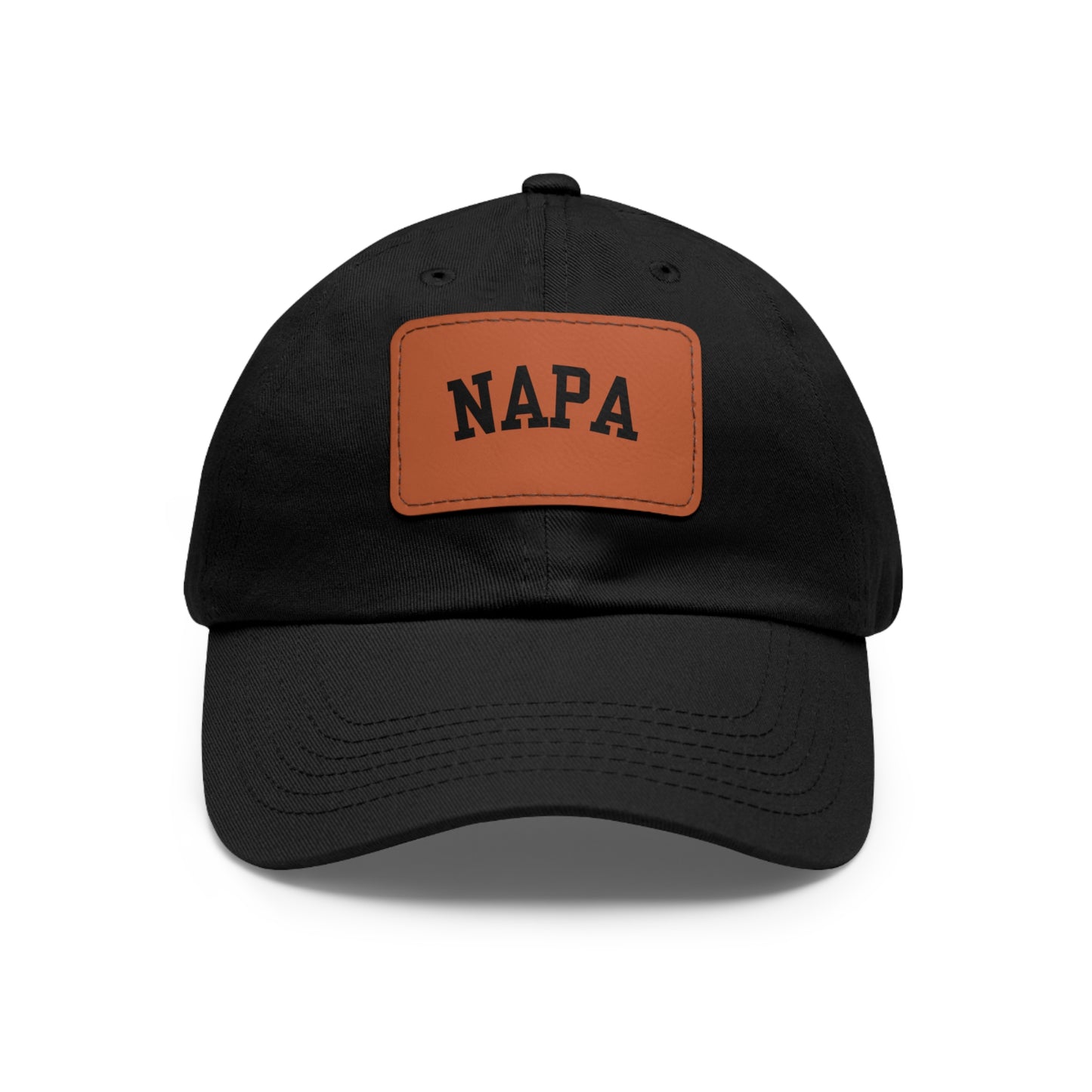 Napa Hat with Leather Patch (Rectangle)