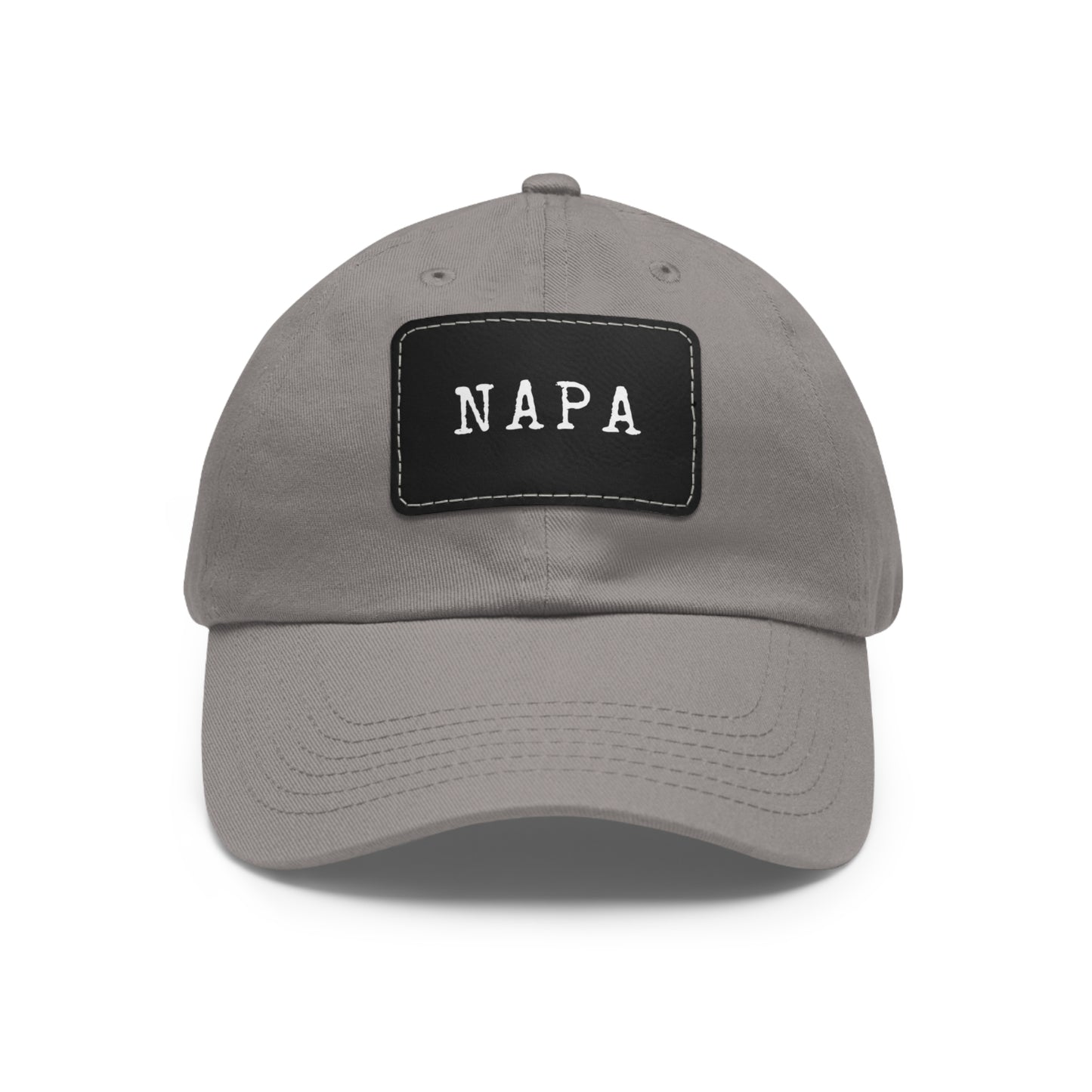 Napa Hat with Leather Patch (Rectangle)