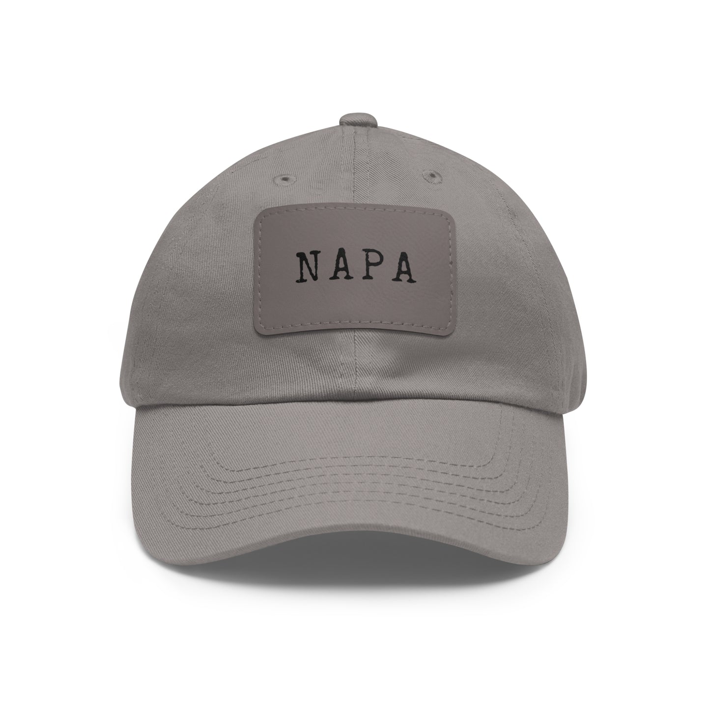 Napa Hat with Leather Patch (Rectangle)
