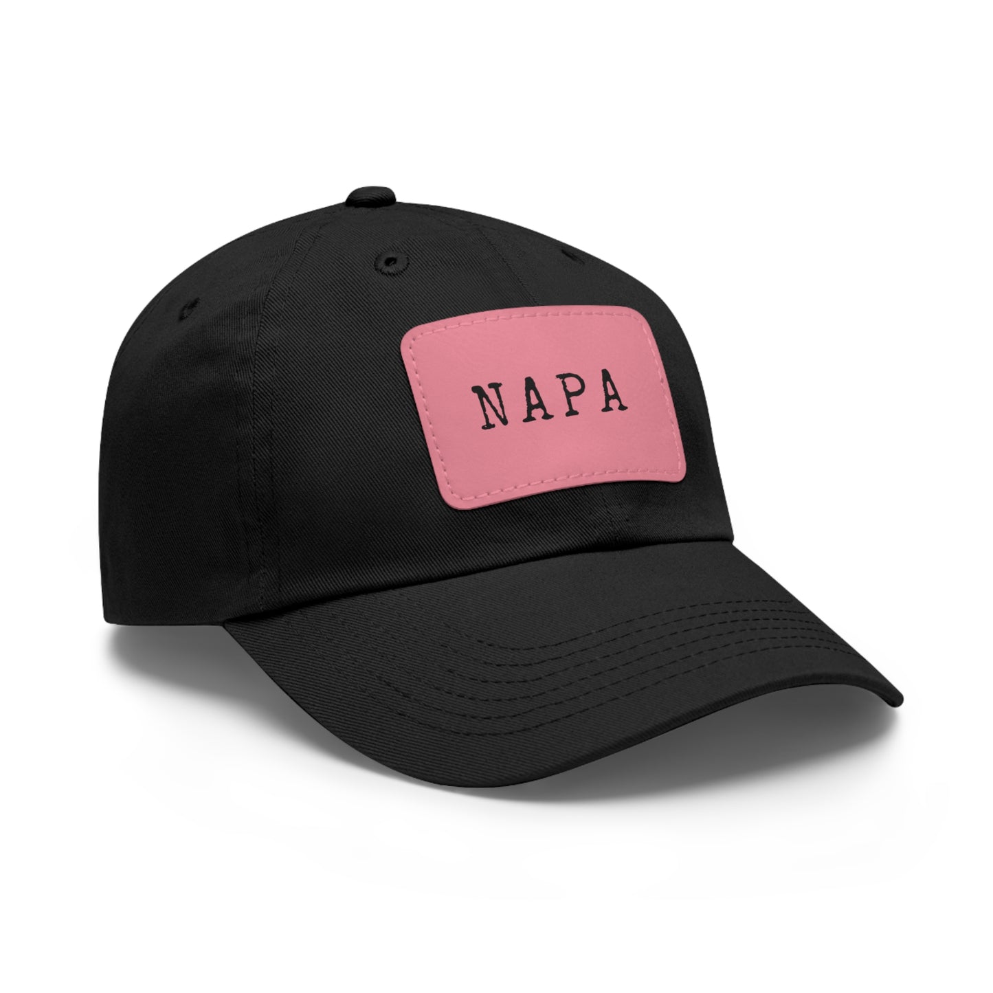 Napa Hat with Leather Patch (Rectangle)