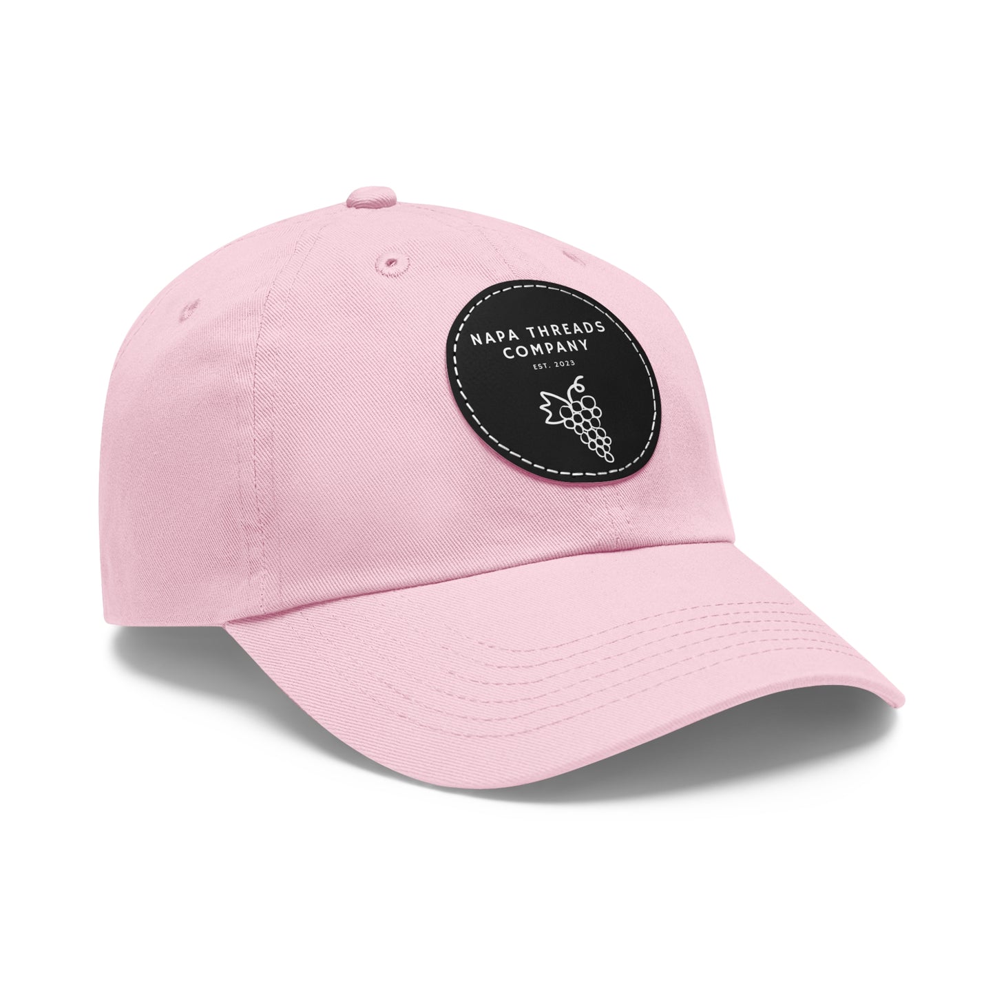 Napa Threads Hat with Leather Patch (Round)