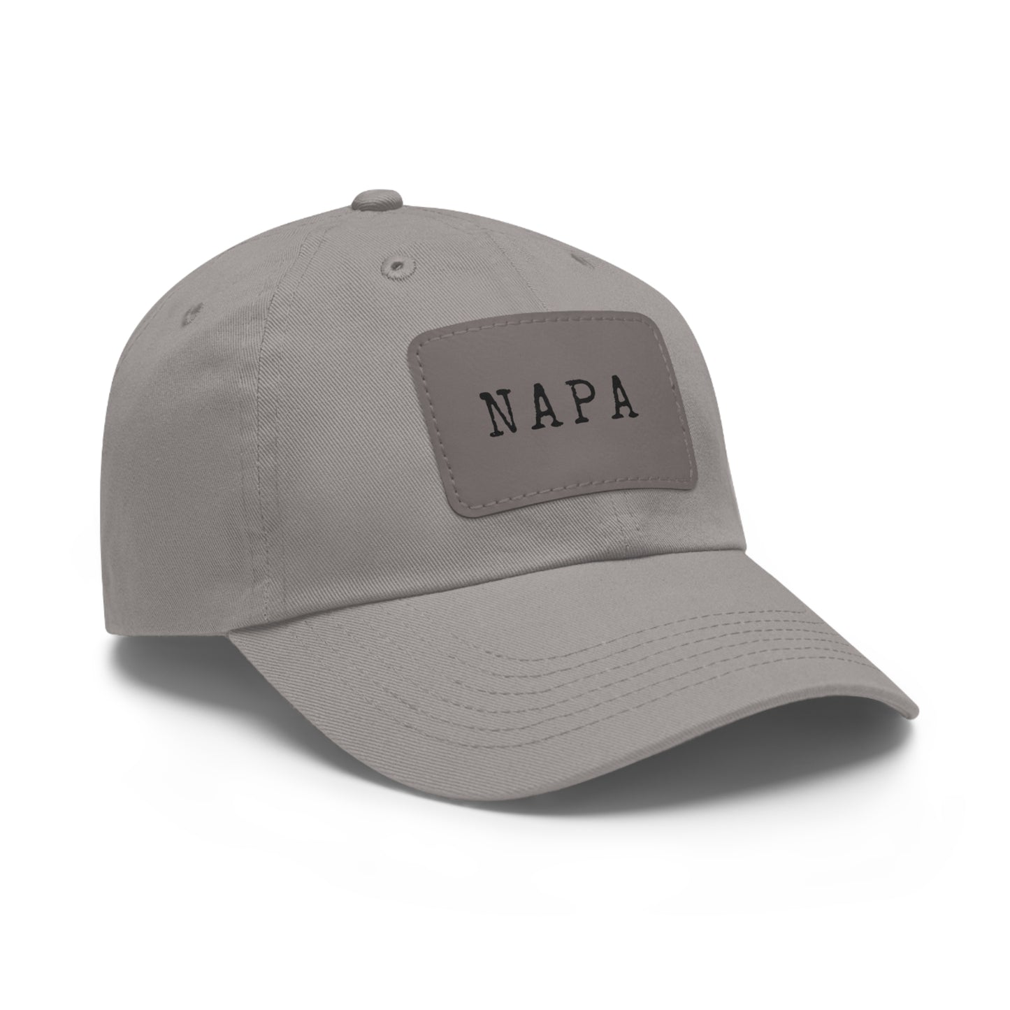 Napa Hat with Leather Patch (Rectangle)