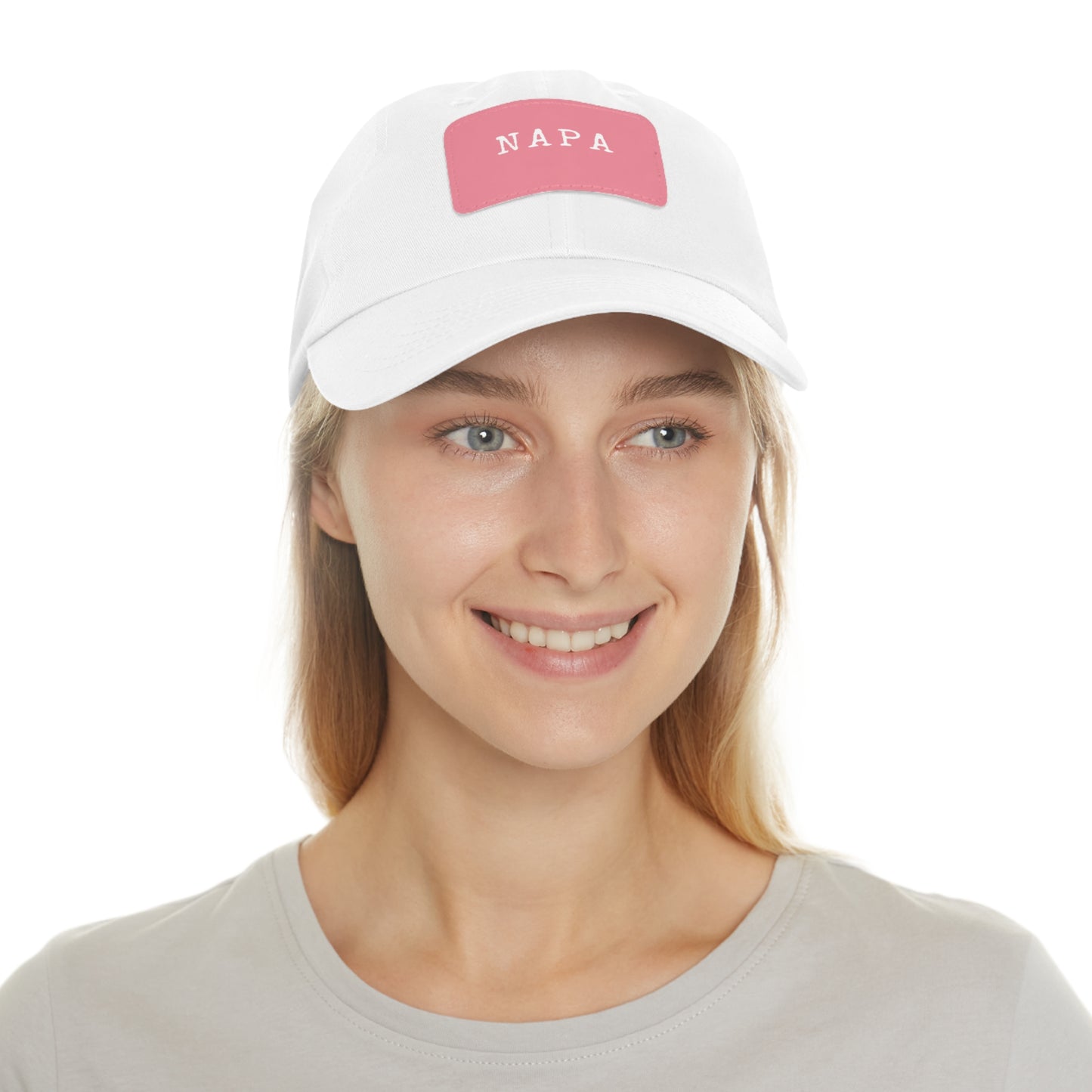 Napa Hat with Leather Patch (Rectangle)
