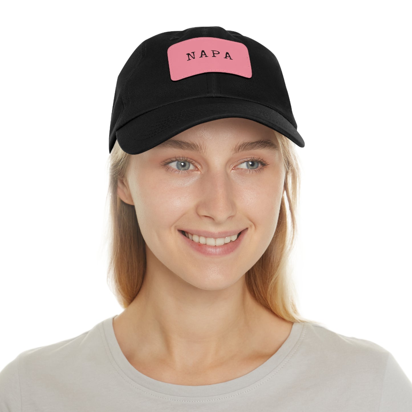 Napa Hat with Leather Patch (Rectangle)