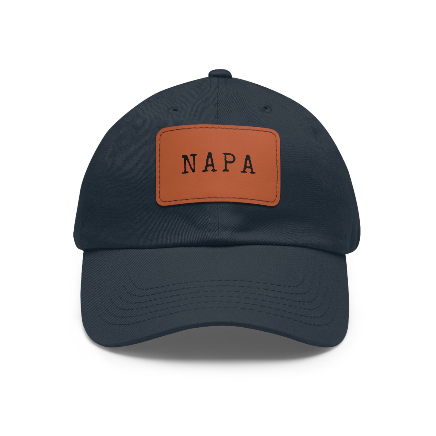 Napa Hat with Leather Patch (Rectangle)