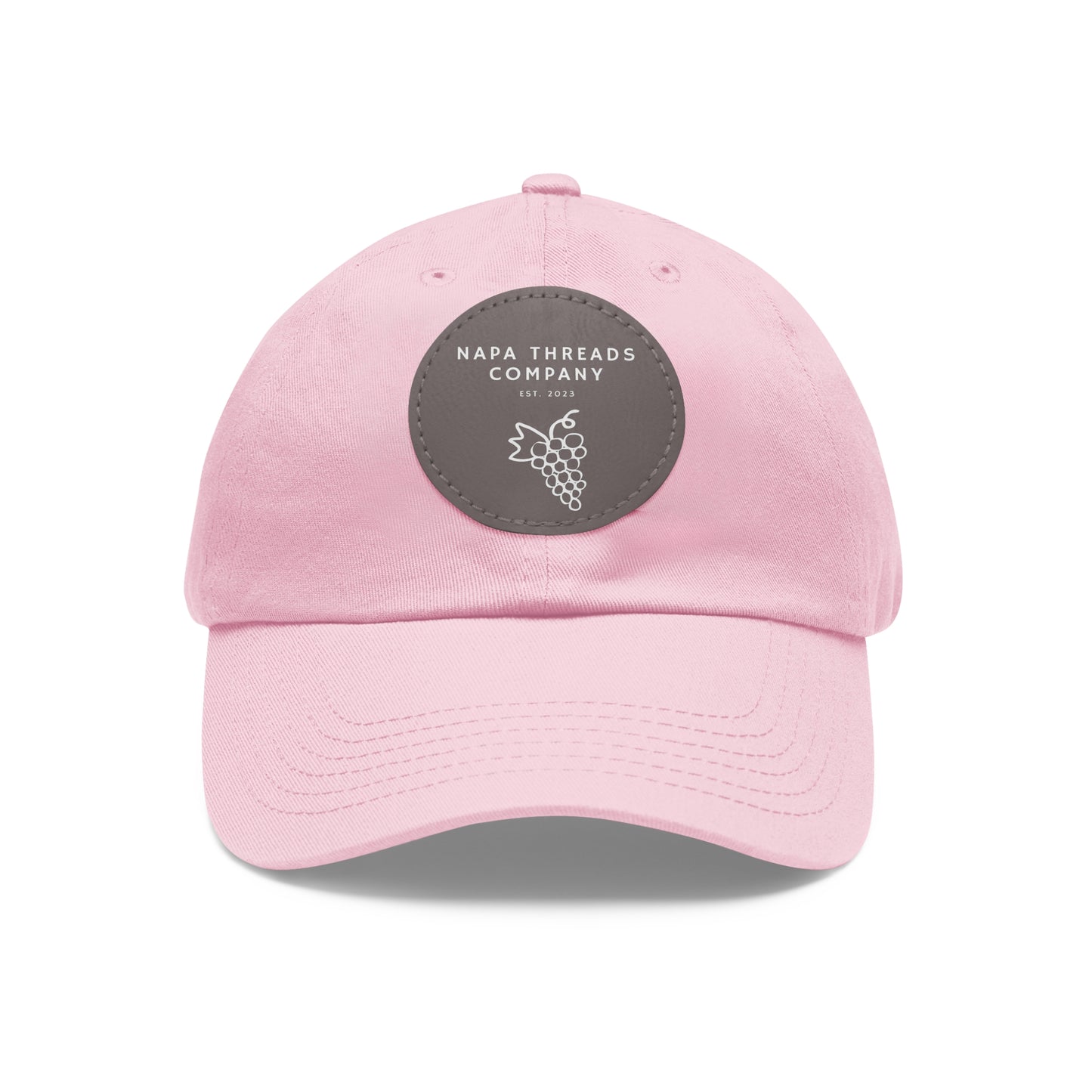 Napa Threads Hat with Leather Patch (Round)