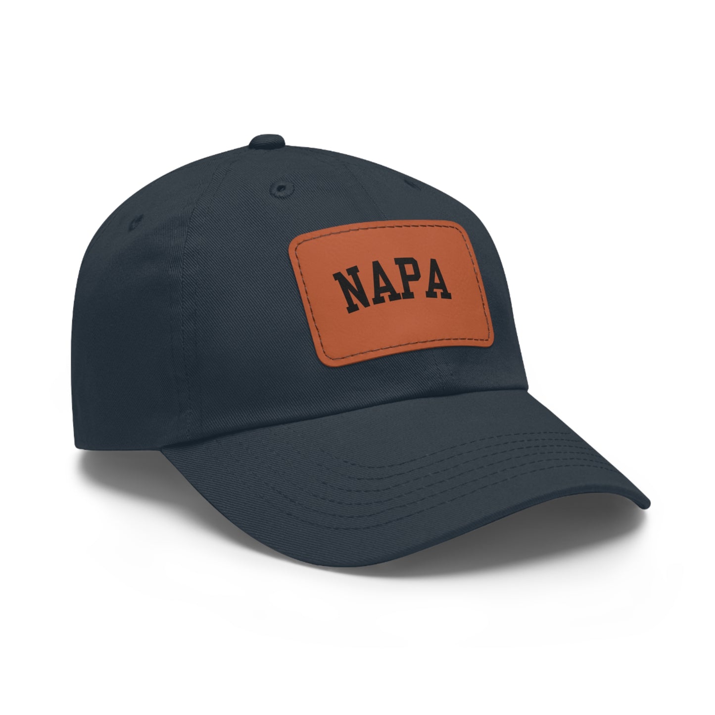 Napa Hat with Leather Patch (Rectangle)