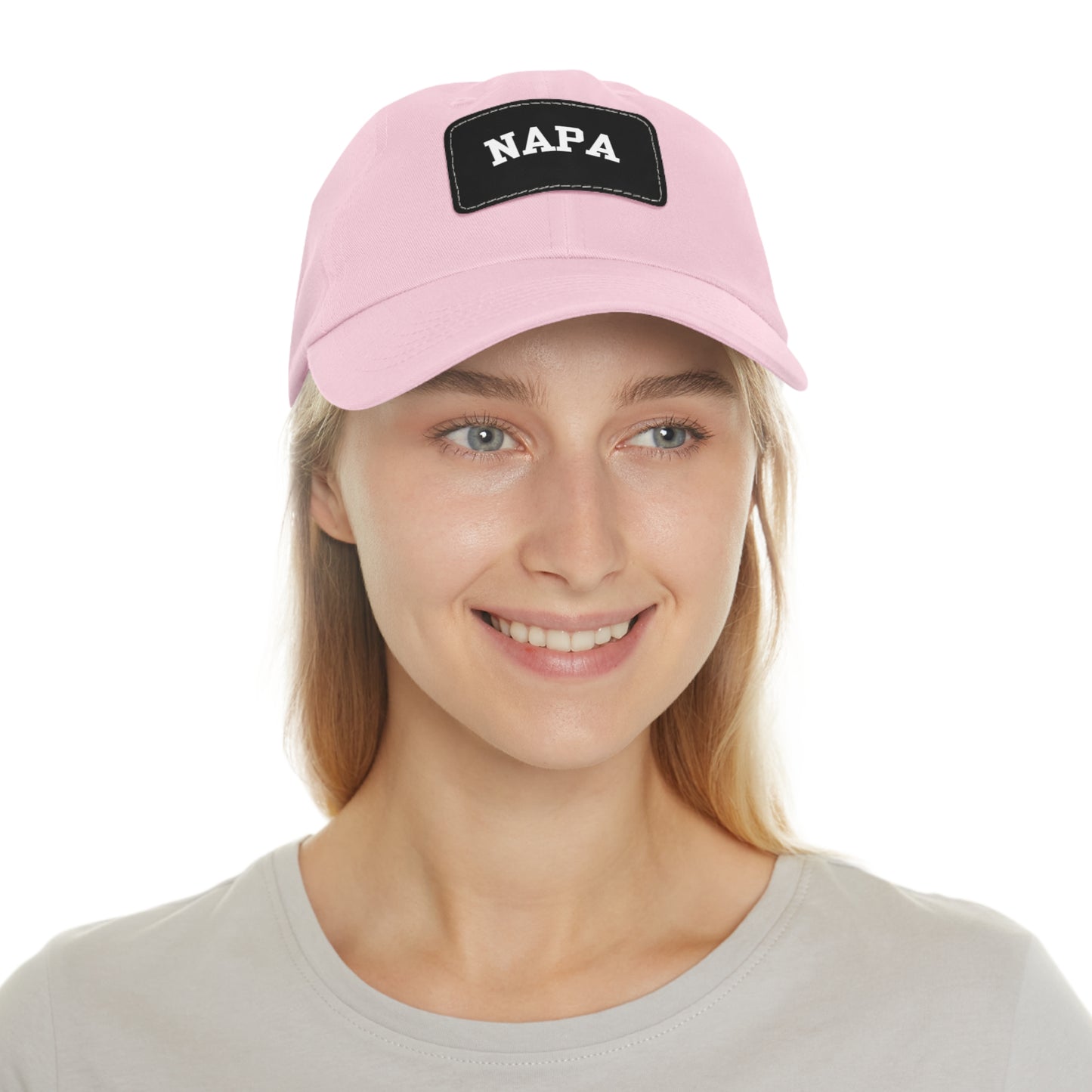 Napa Hat with Leather Patch (Rectangle)