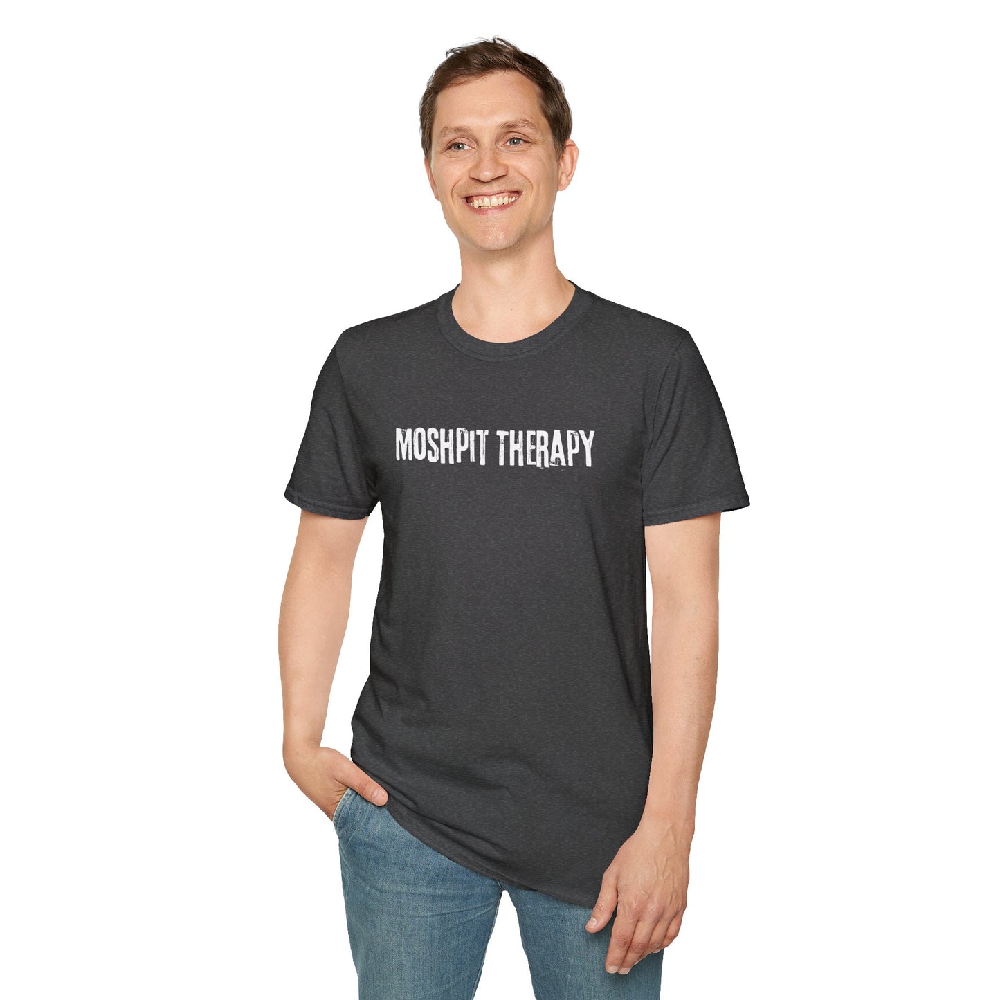 Men's Festival Tee: Moshpit Therapy - Concert Tee, Music Tee