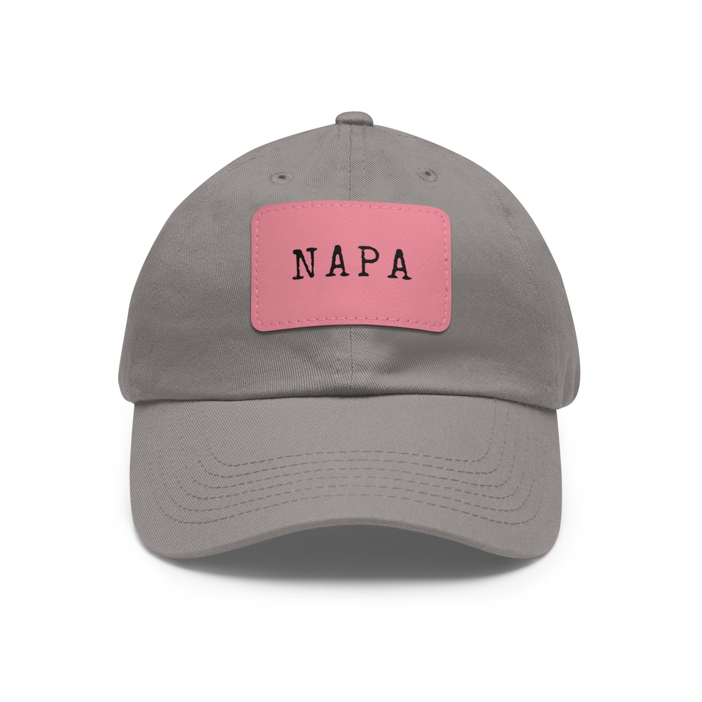 Napa Hat with Leather Patch (Rectangle)