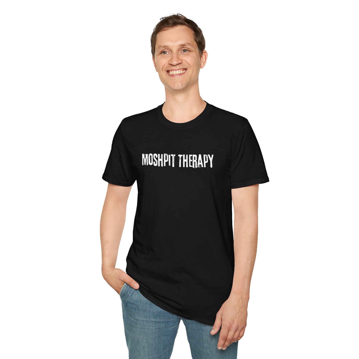 Men's Festival Tee: Moshpit Therapy - Concert Tee, Music Tee