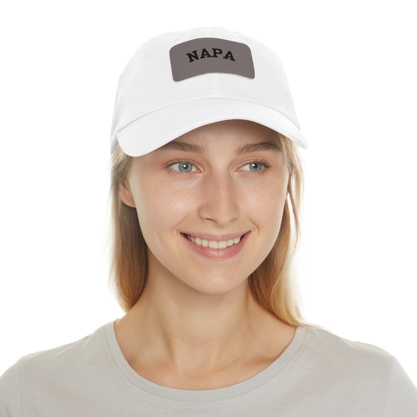 Napa Hat with Leather Patch (Rectangle)