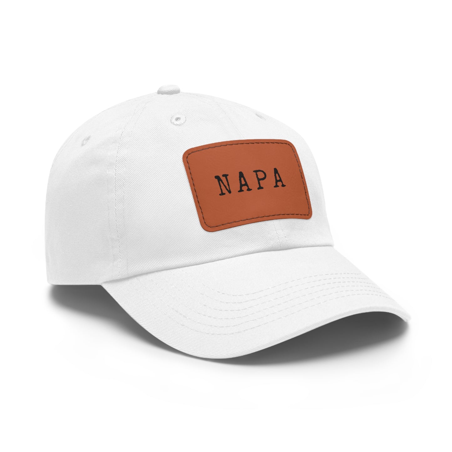 Napa Hat with Leather Patch (Rectangle)