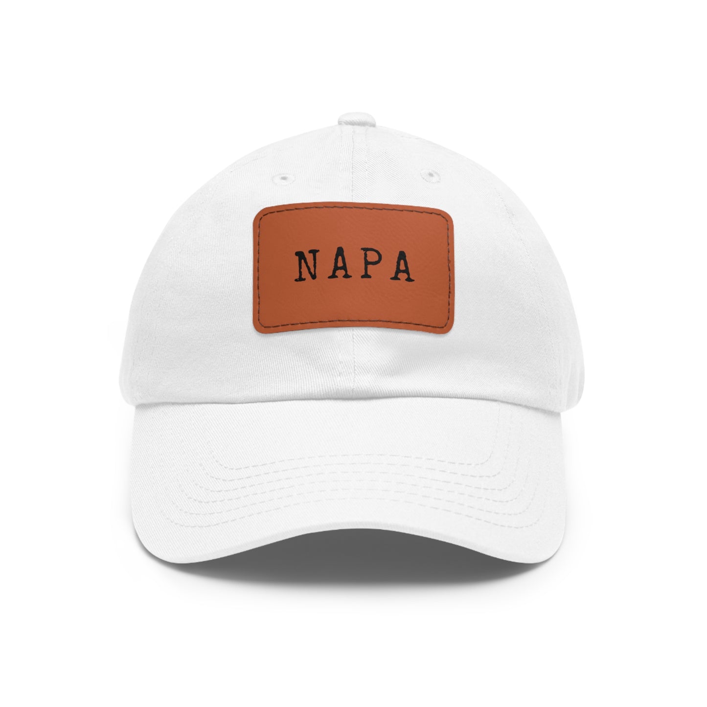 Napa Hat with Leather Patch (Rectangle)