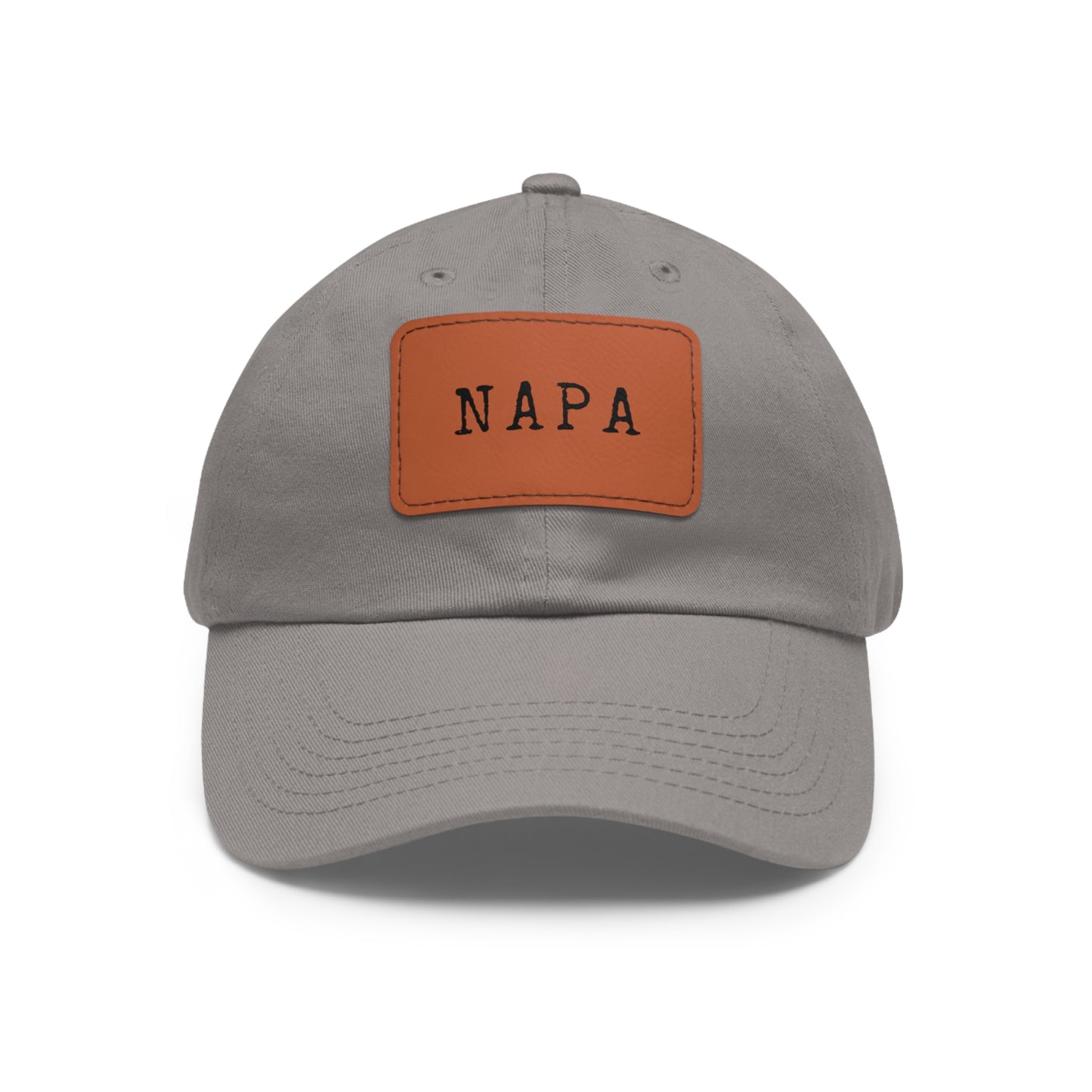 Napa Hat with Leather Patch (Rectangle)