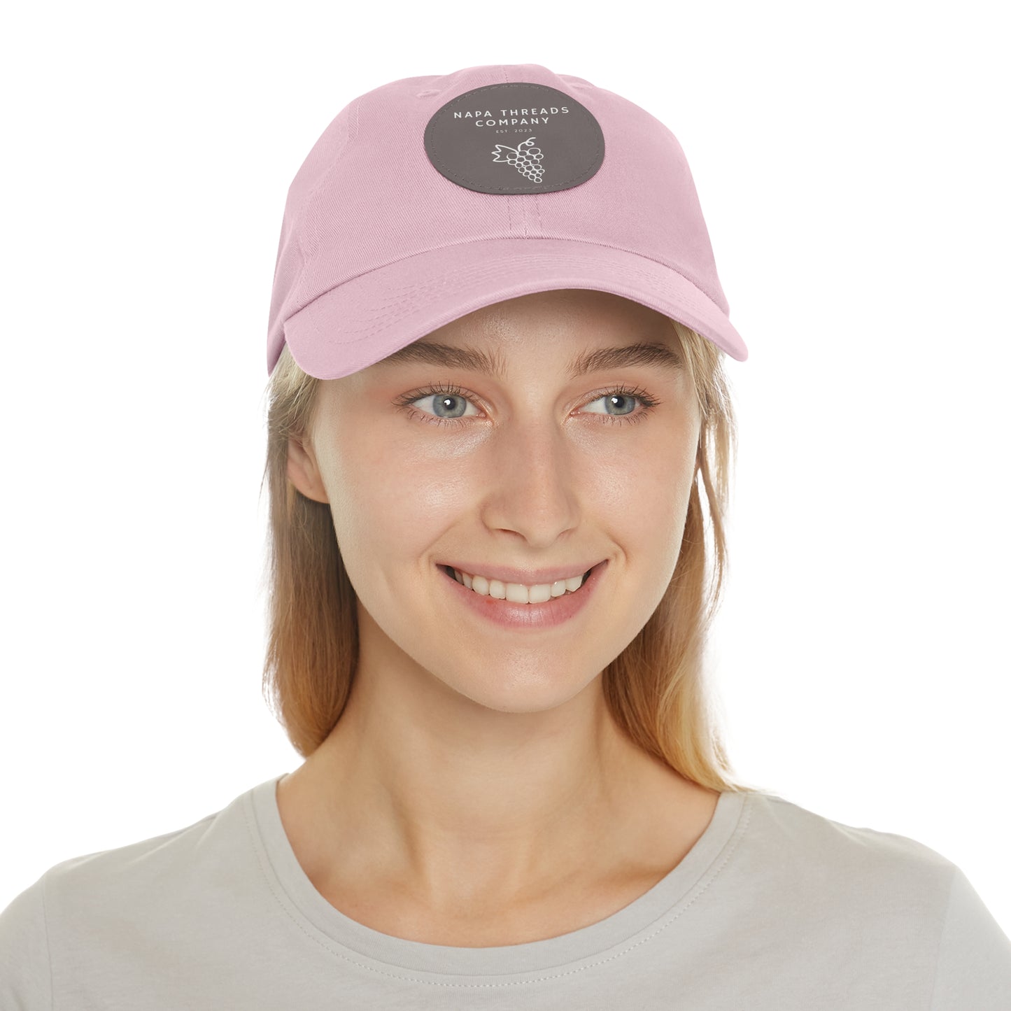 Napa Threads Hat with Leather Patch (Round)