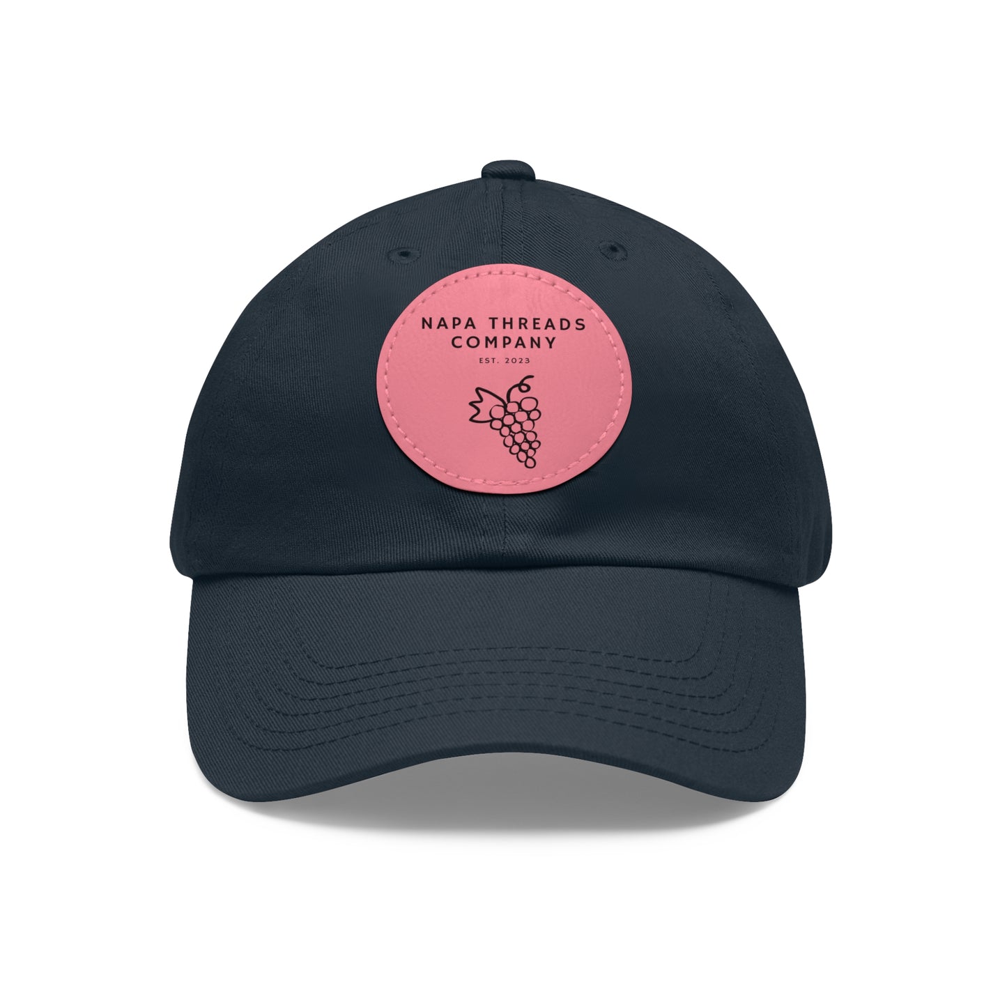 Napa Threads Hat with Leather Patch (Round)